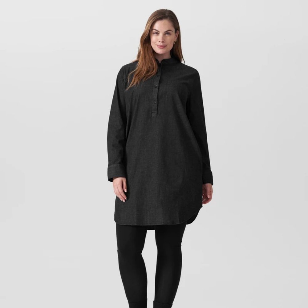 Universal Standard Denim Dress Black NWT 2XS